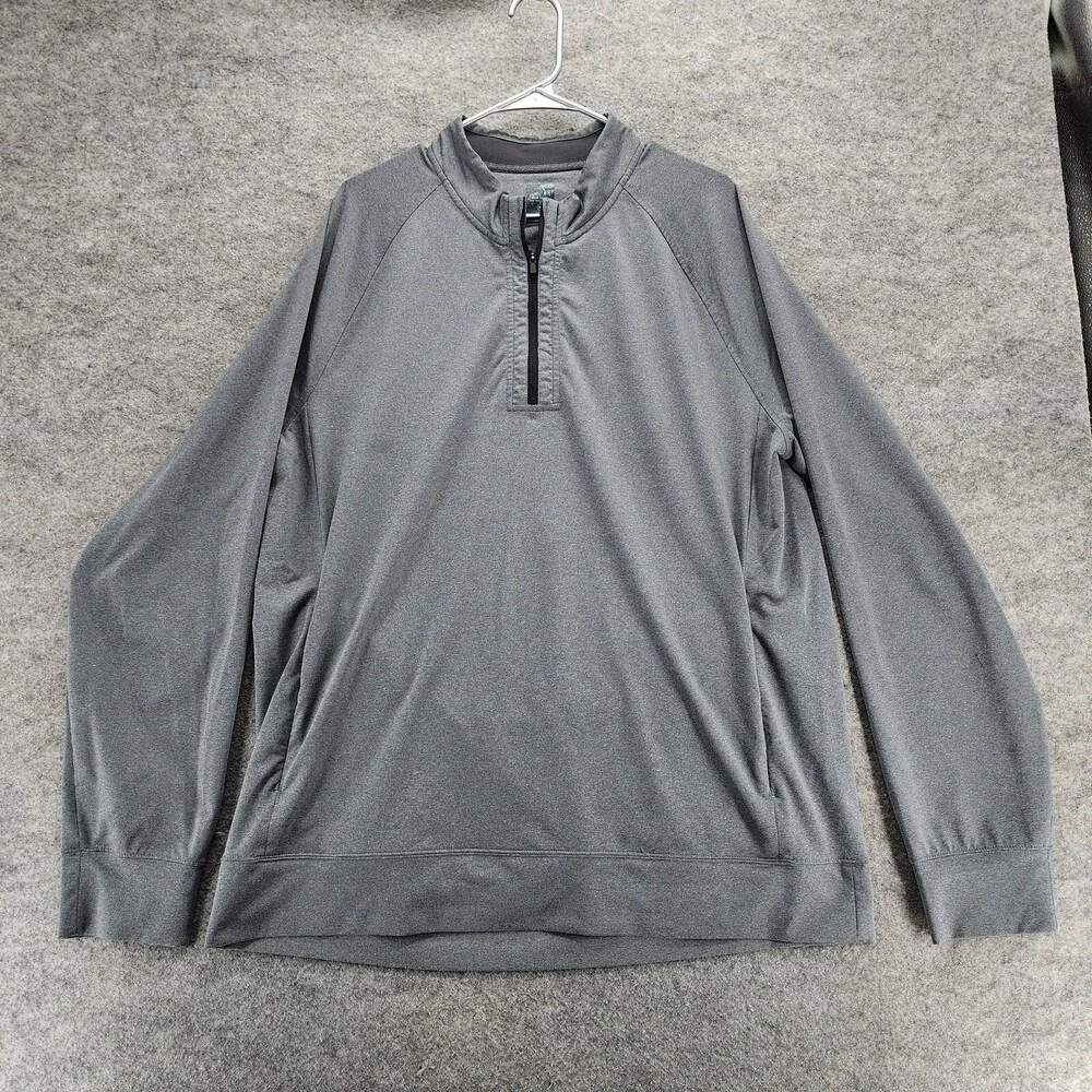 Myles Make Moves Pullover Mens XXL Long Sleeve Gray 1/4 Zip